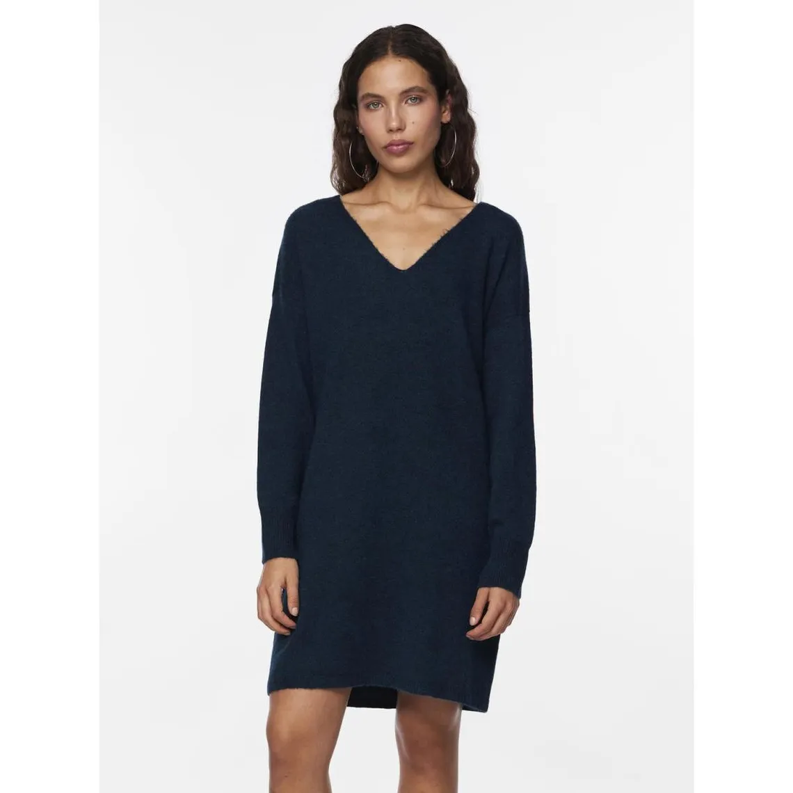 Robe midi en maille bleu Sloan | 3 Suisses