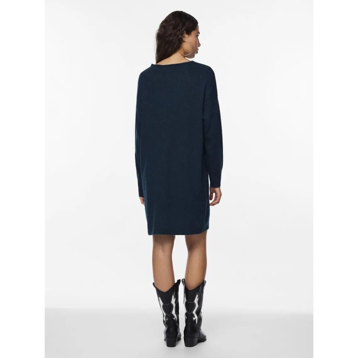 Robe midi en maille bleu Sloan | 3 Suisses