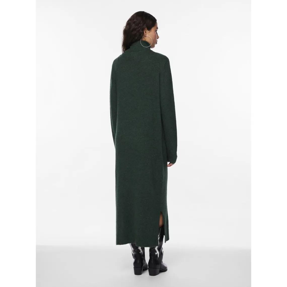 Robe midi en maille vert | 3 Suisses