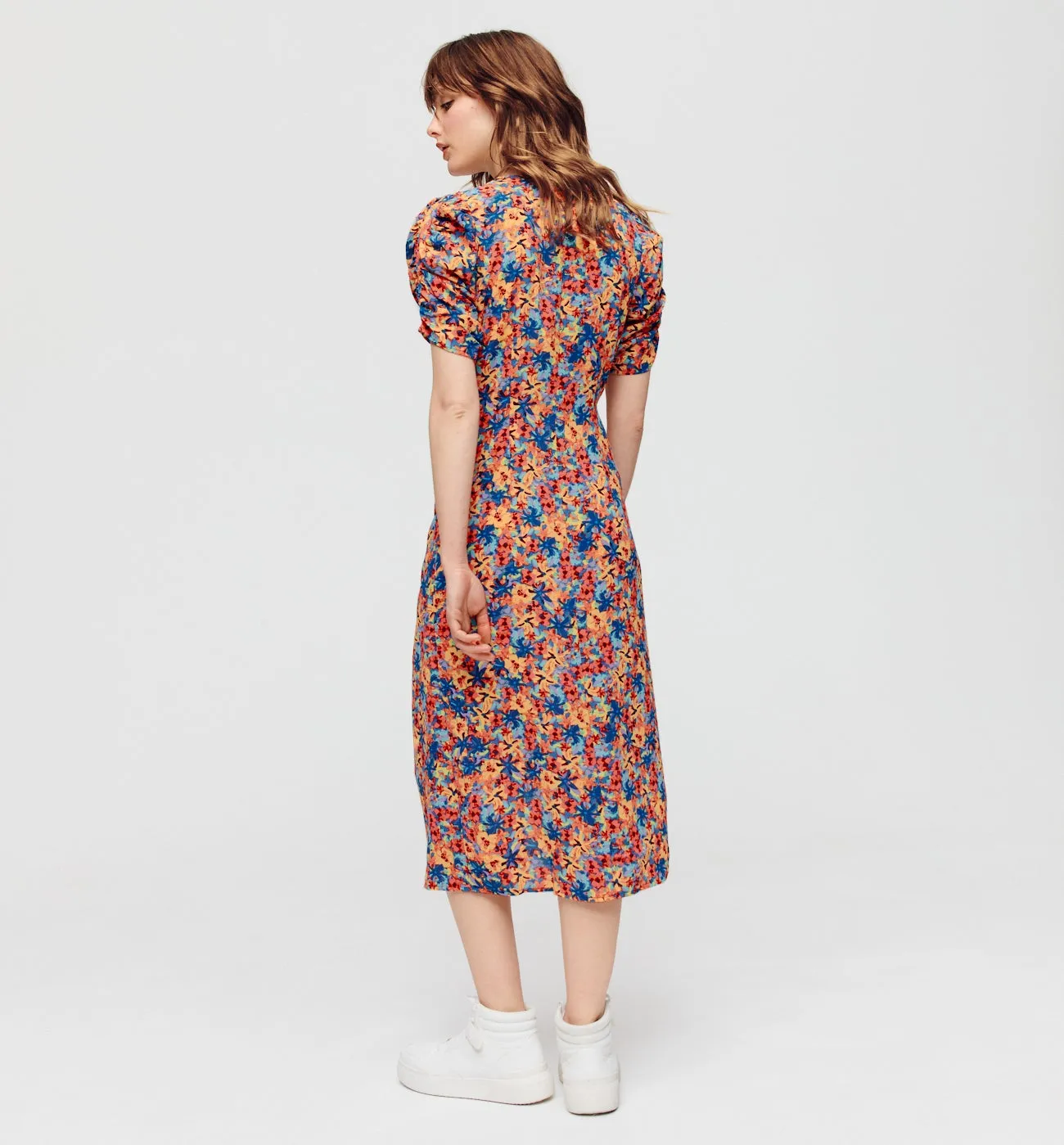 Printed D.I.M.B midi dress - Multicolored print