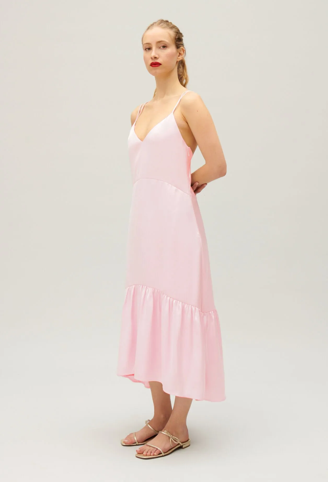 Satin Midi Dress by Claudie FR