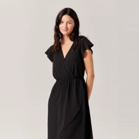 Black Midi Plain Dress | 3 Suisses