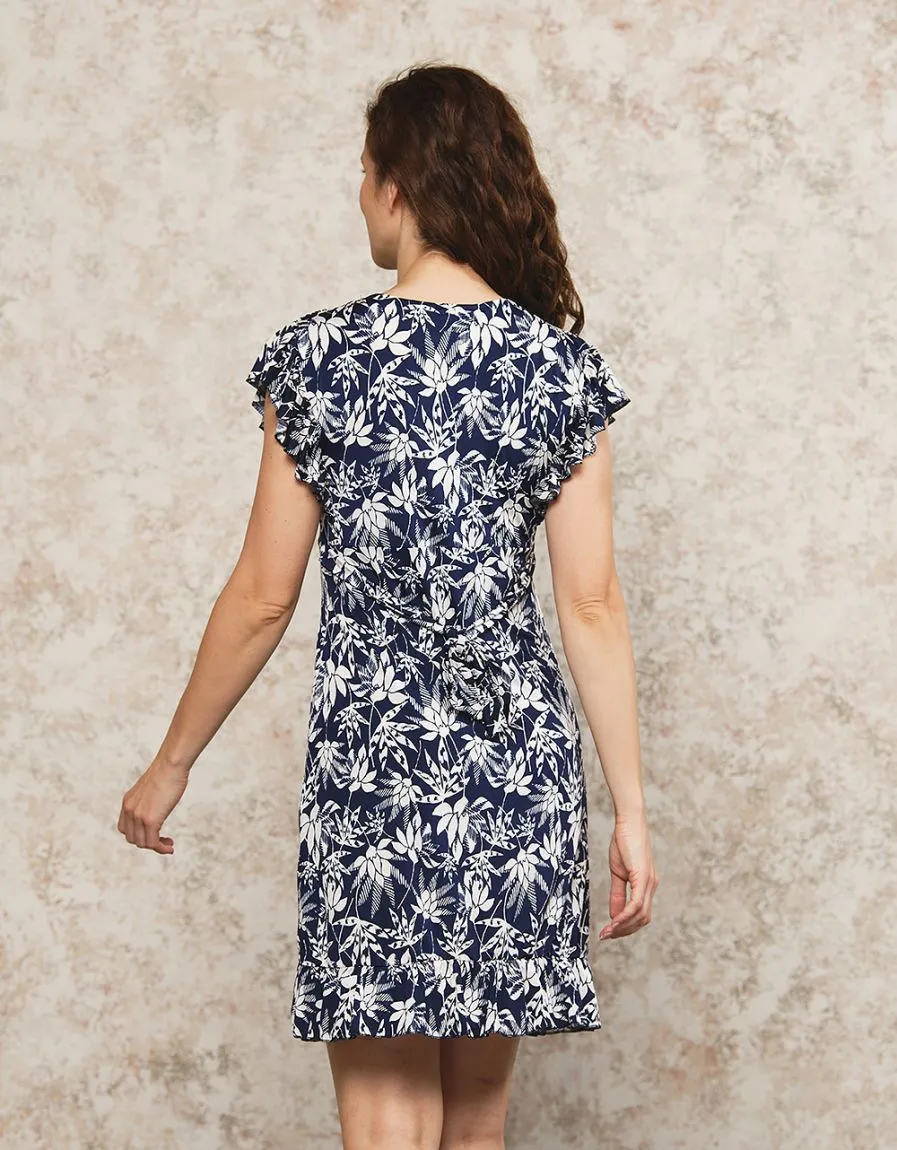 Floral Patterned Dress - Dresses & Skirts