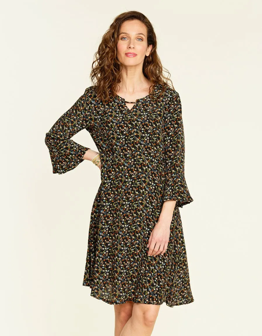 Flared Printed Dress - Dresses & Skirts