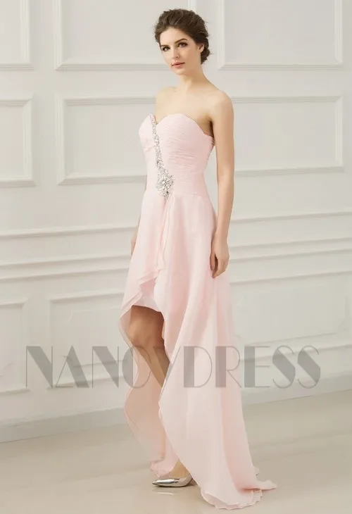 Rose Short Strapless Evening Dress | Nancydress