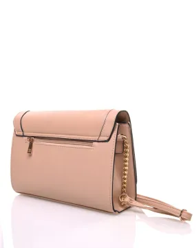 Beige Floral Crossbody Bag