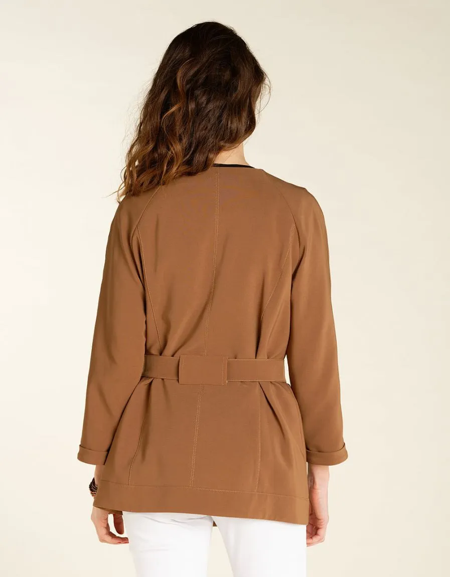 Safari Jacket in Camel - Jackets