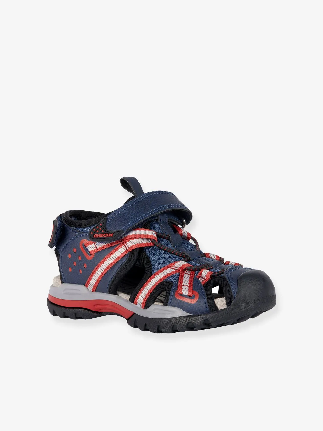 Red Geox® Borealis Boy B Kids Sandals - Geox