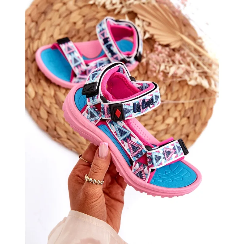 Kids Lee Cooper LCW-24-34-2600 Pink Sandals