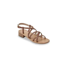 HAPIRON light brown leather sandals | 3 Suisses