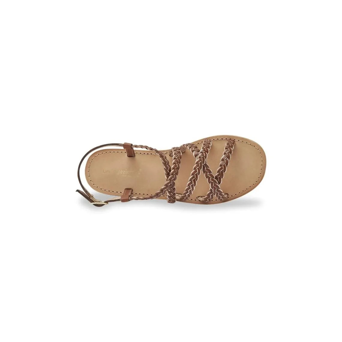 HAPIRON light brown leather sandals | 3 Suisses