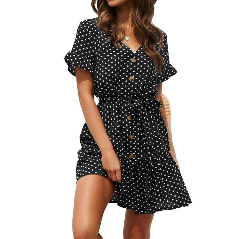 Short Polka Dot Dress Evening Chiffon Jackets