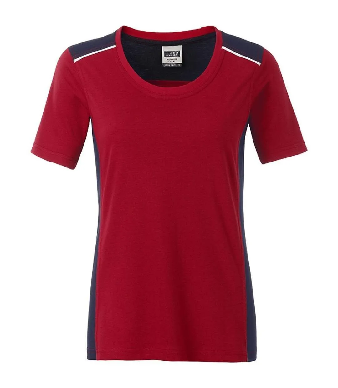 Short Sleeve Work T-shirt - Women - JN859 - Red