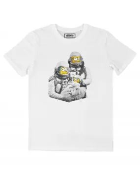 Simpsons Family Astronauts Tee - Original Graphite T-shirt