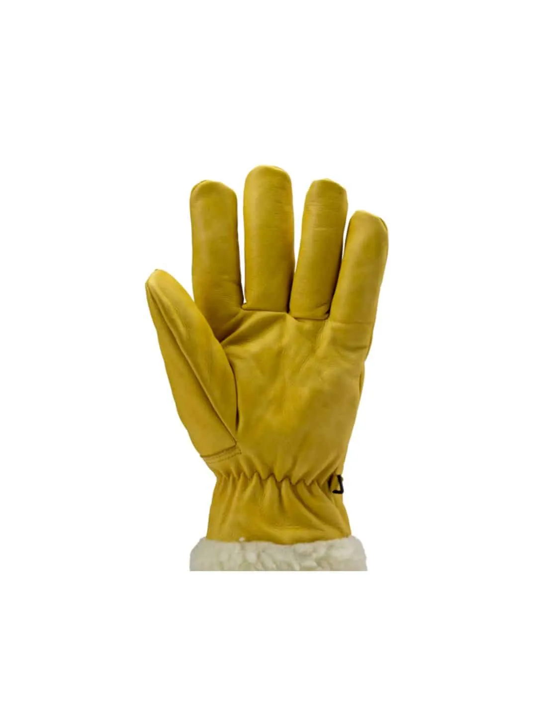 Stylish Fur-Lined Acrylic Gloves for Cold Weather Work.