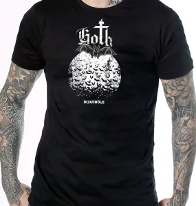 Homme 'Goth' T-Shirt by DISCOBOLE with Des Chauves-Souris