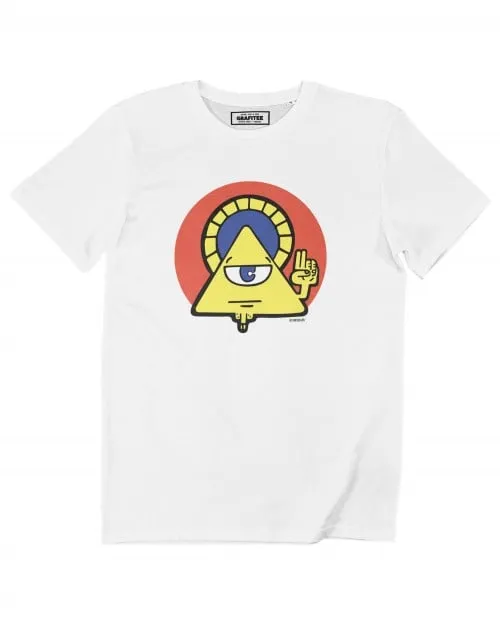 T-shirt Illuminati - Tshirt Imprimé Symbole Oeil Omniscient | Grafitee