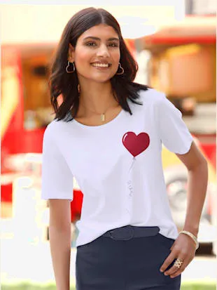 Heart-Printed T-Shirt