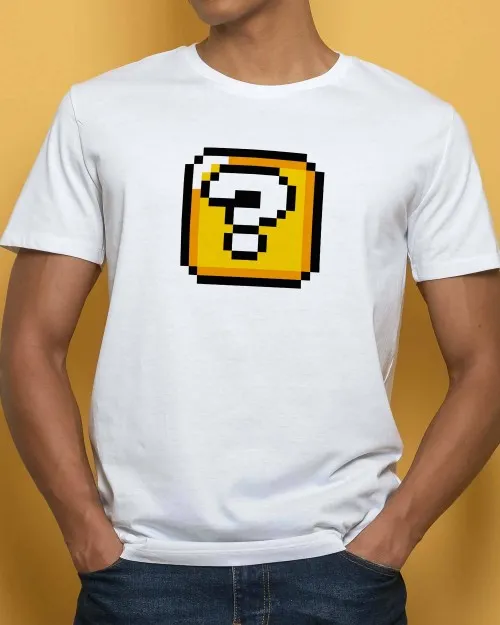 T-shirt Mario Bros Mystery Box - Pixel Cube Tee | Grafitee