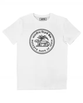 T-shirt with Reserve Bank Of India Symbol - Grafitee