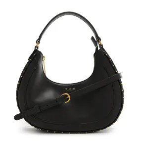 Ted Baker Kaelyin Mini Studded Baguette Bag Black | Shoulder Bag