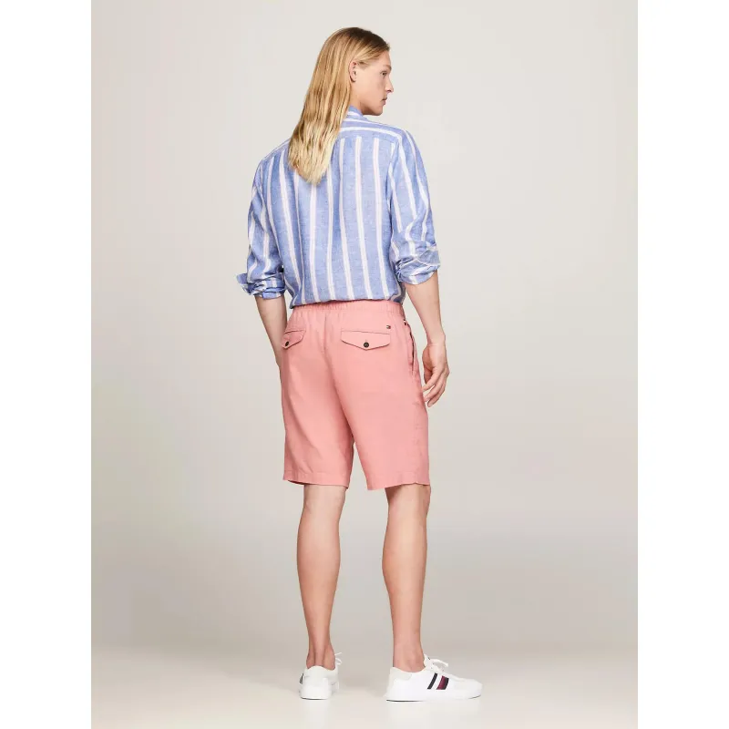 Tommy Hilfiger Short de Lin Rose Homme Harlem - Wimod