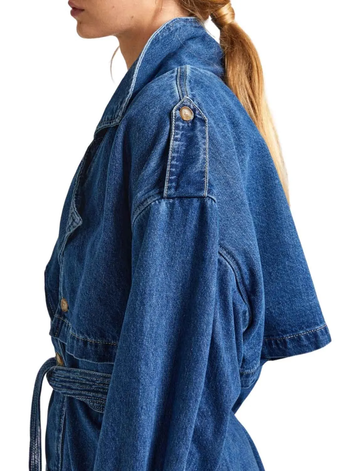 Translate Pepe Jeans Dune Denim Trench for Women into French.