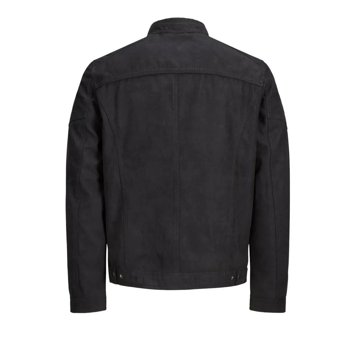 MenCorner - Veste homme simili-cuir noire manches longues - Earl Jack & Jones.