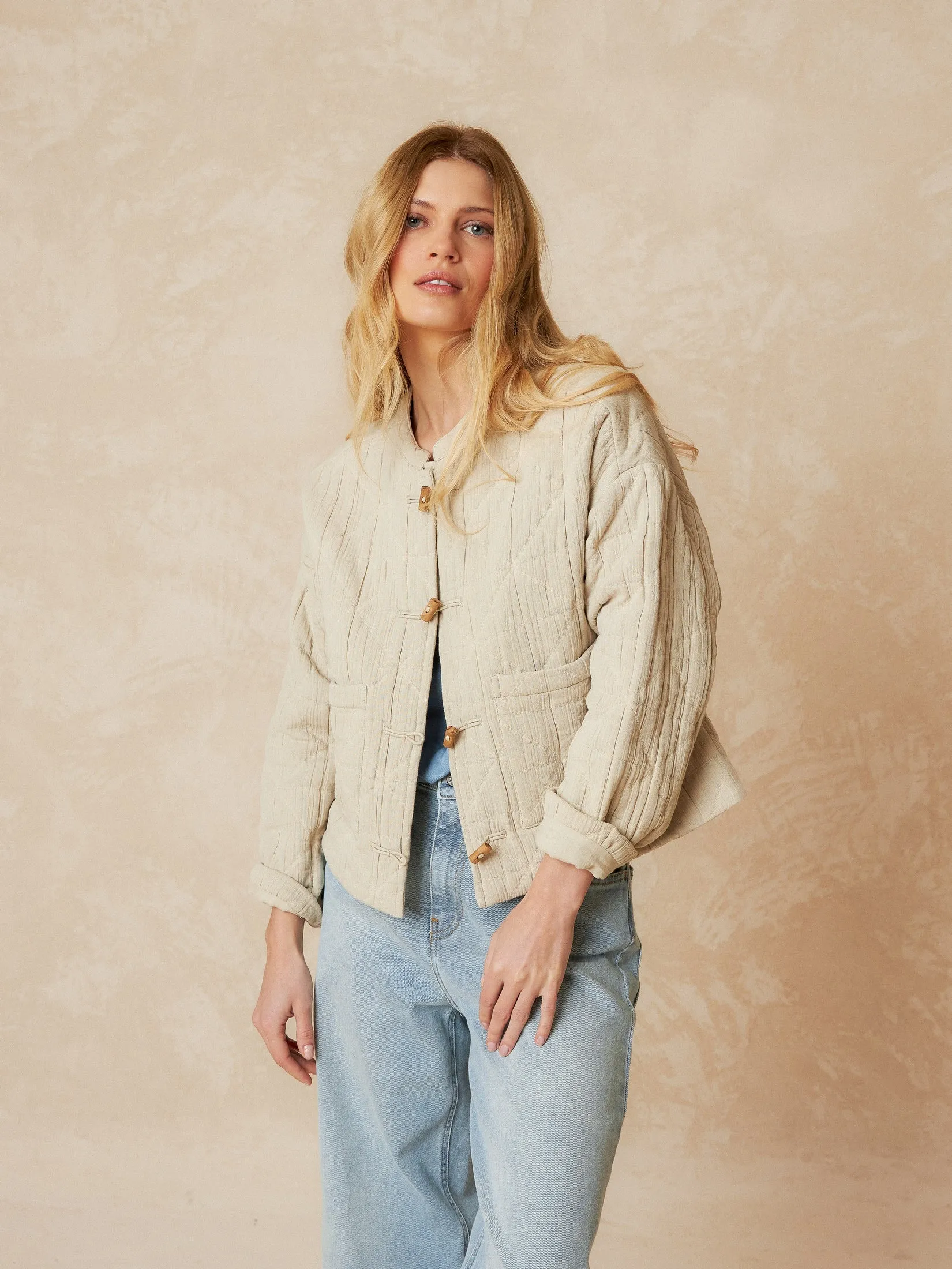 Jacquard Cotton Jacket