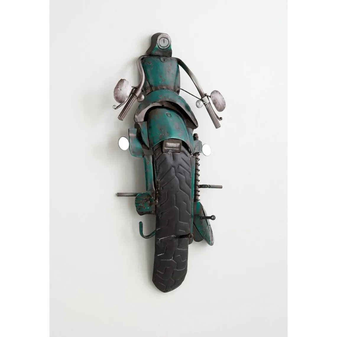 Wall-Mounted Motorcycle Theme Green Coat Hooks | 3 Suisses