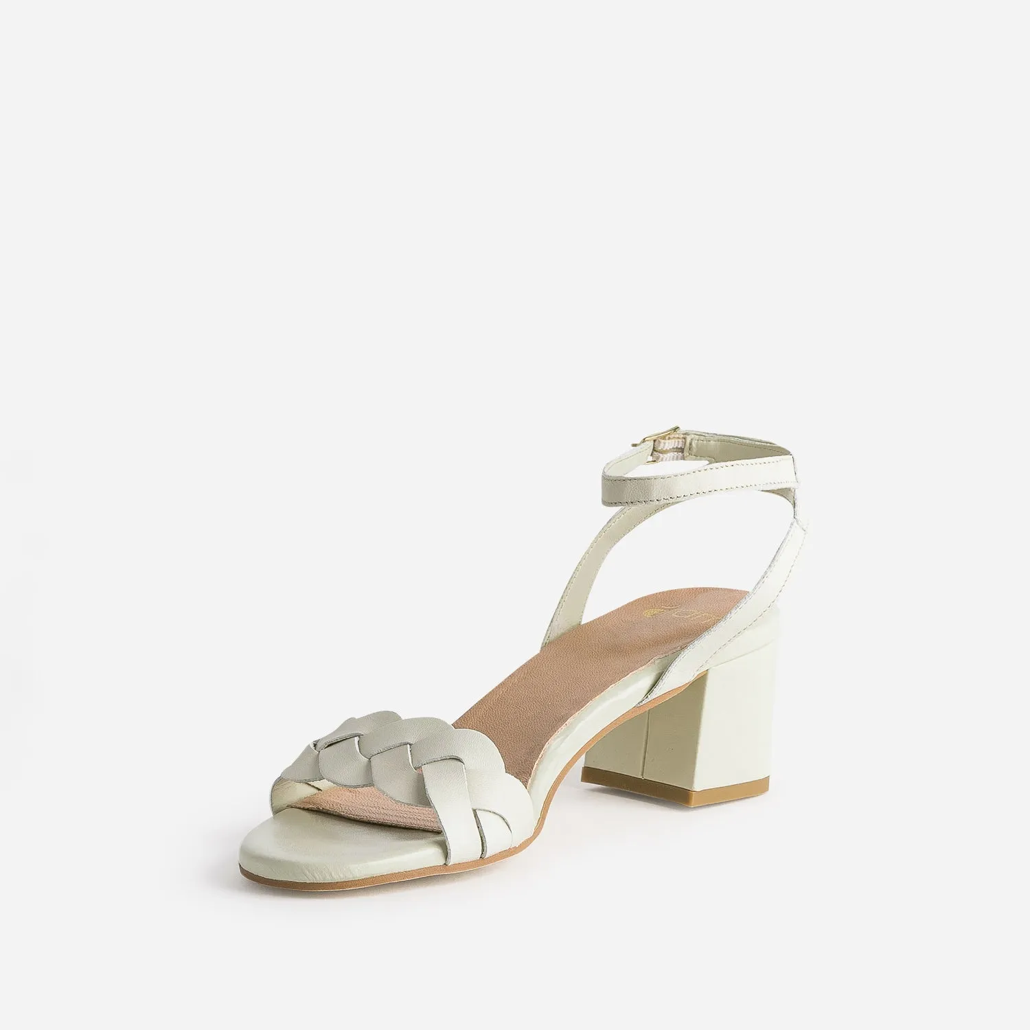 White Leather Sandals - Women's Sandals | ERAM