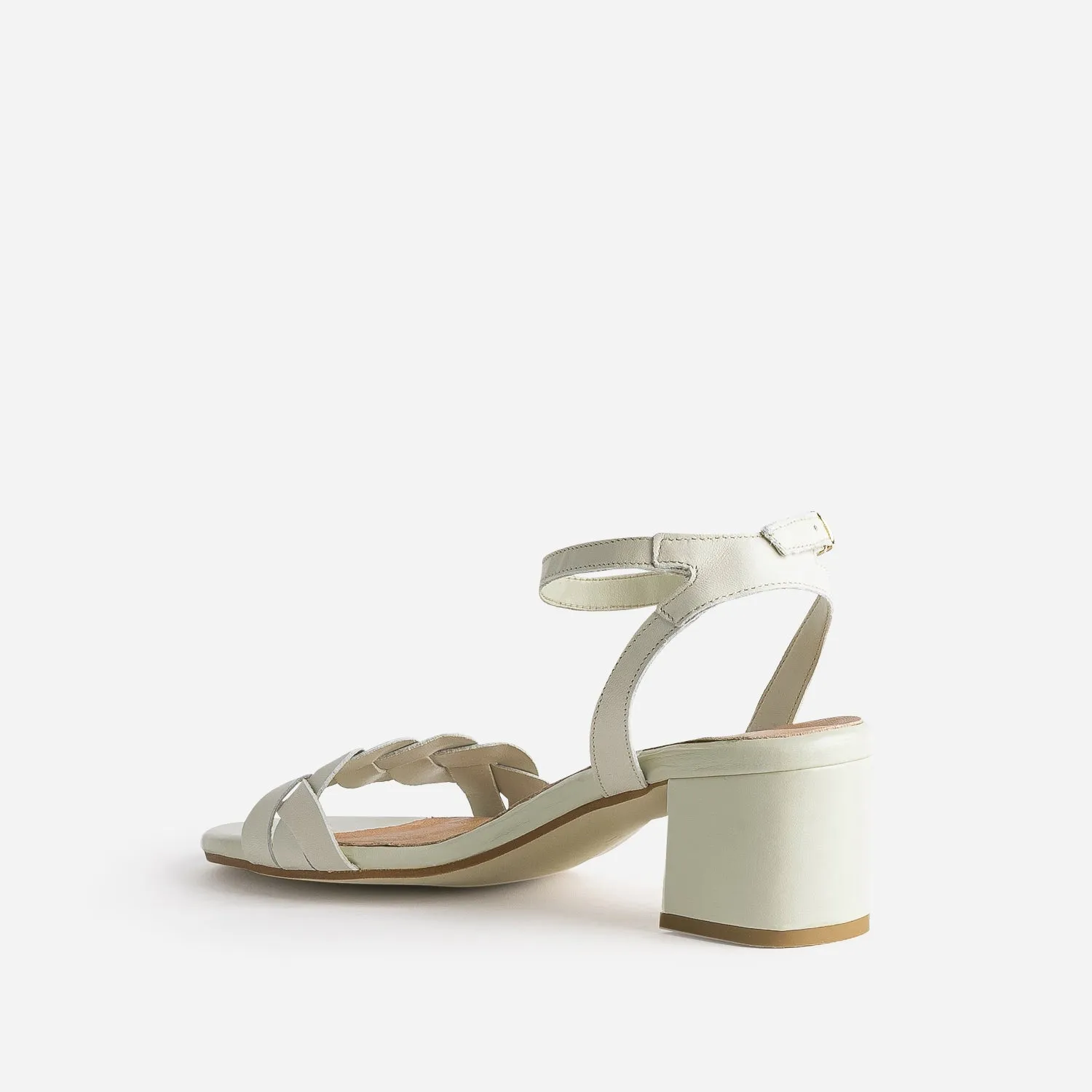 White Leather Sandals - Women's Sandals | ERAM