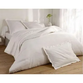 White Linen Fitted Sheet | 3 Suisses