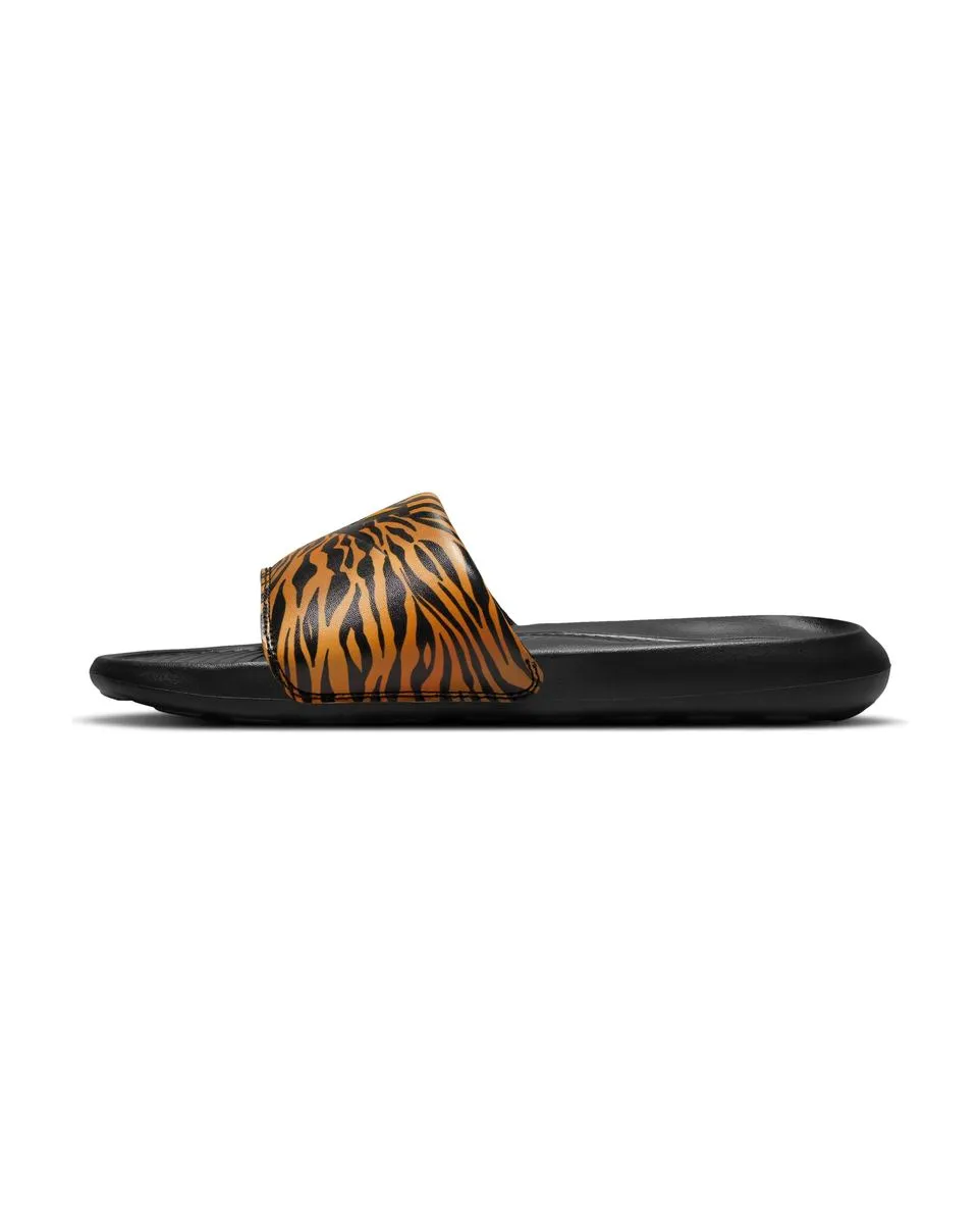 Women's Nike Victori One Slide Print Black Sandals.