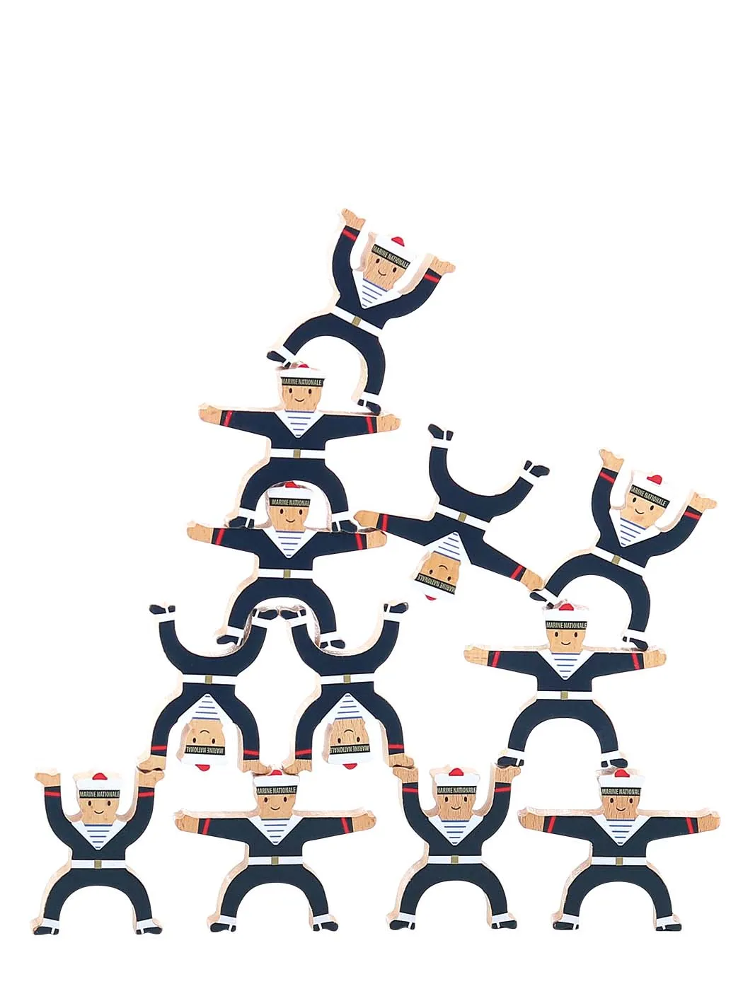 Wooden balancing sailors