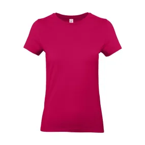 Work Cotton Women's Pink Fuchsia T-shirt - TOPTEX