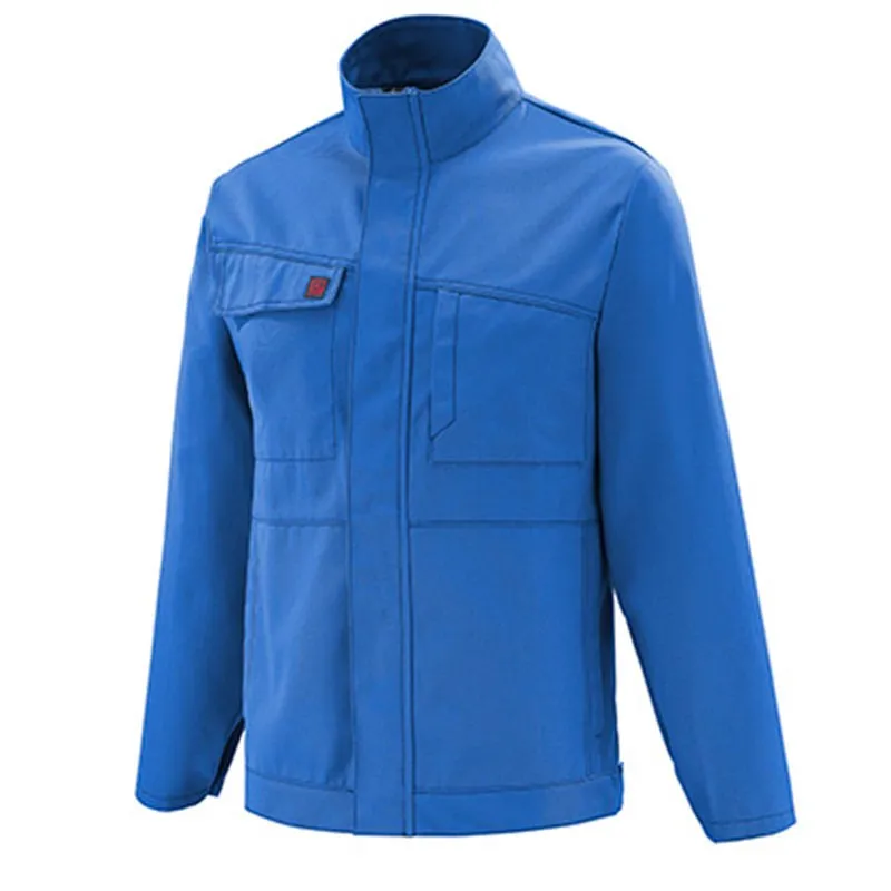 Work Jacket Men Azure Marl - ADOLPHE LAFONT