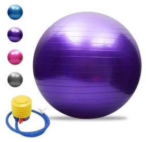 Yoga Ball Balance Pilates Physical Fitness Gymnastics Bar Exercise Ball 75cm Purple